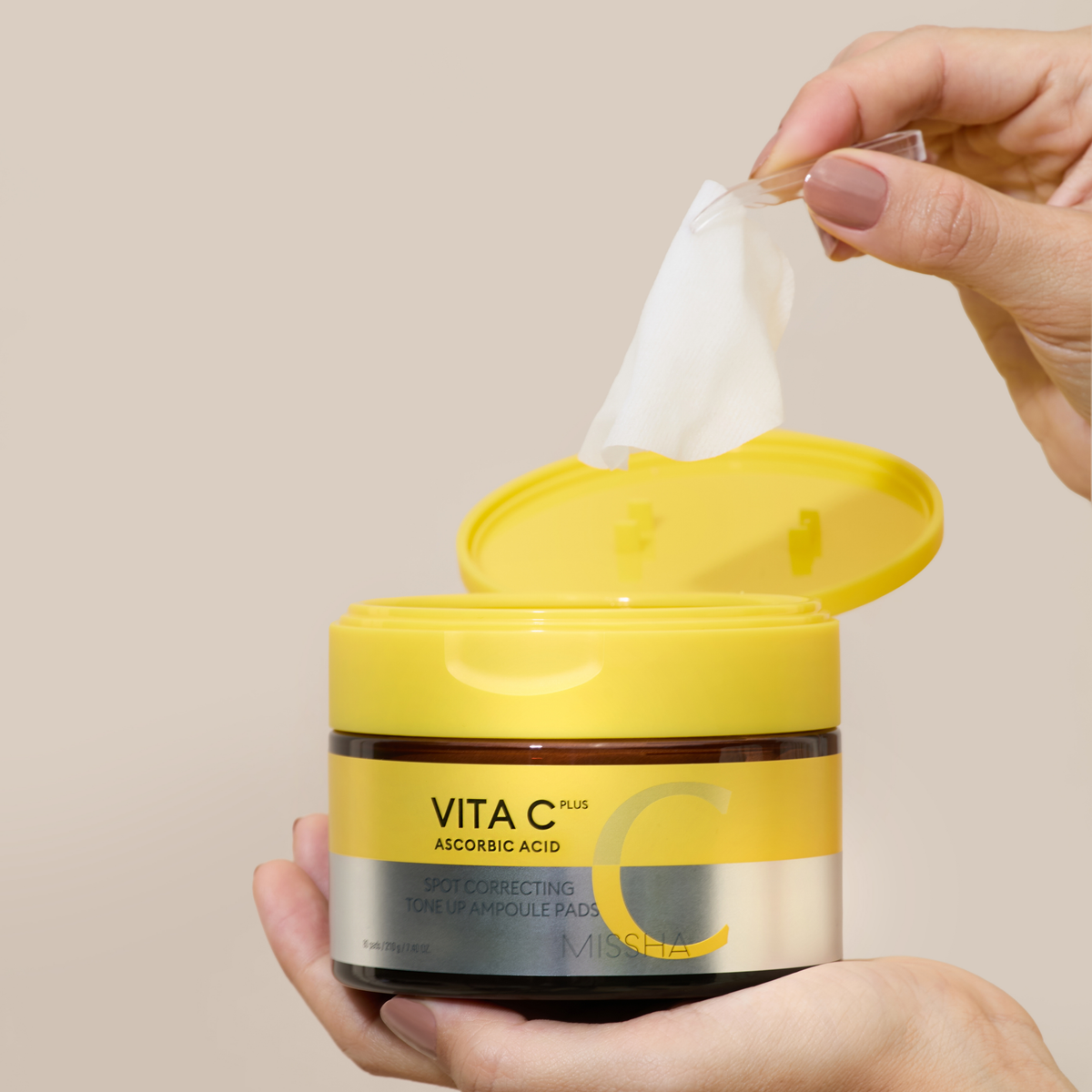 PADS Faciais Iluminadores com Vitamina C - 80 PADS