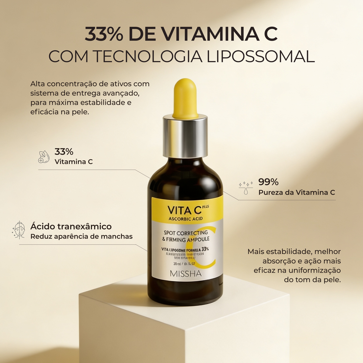 Sérum Iluminador 33% |  Vita C Plus 30 ML