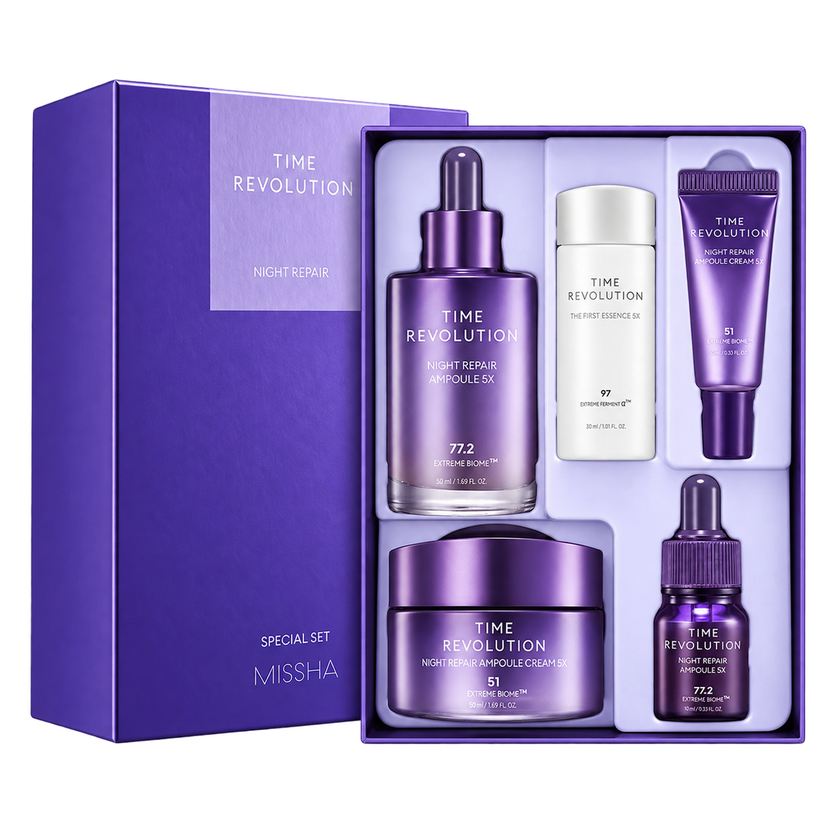 KIT de Tratamento Rejuvenescedor | Night Repair 5x