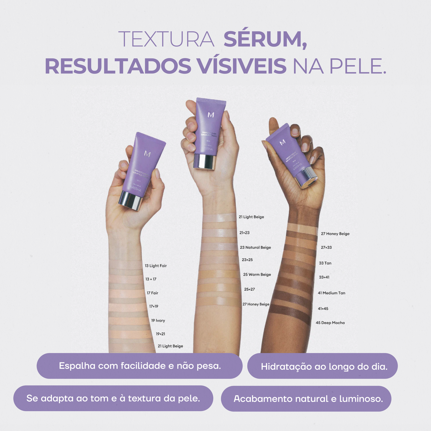 BB Cream Sérum FPS 50+ | Cobertura Natural 50ml