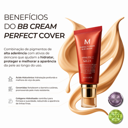 BB Cream Perfect Cover FPS 42+ | Alta Cobertura 20ml